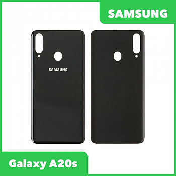 Задняя крышка корпуса для Samsung Galaxy A20s (A207F), черный