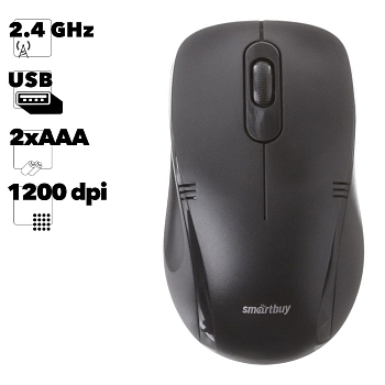 Мышь беспроводная Smartbuy ONE 358AG-K черная